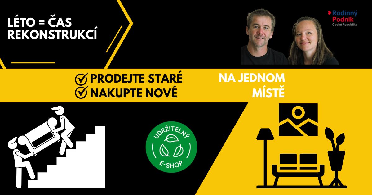 Prodejte starý nábytek a nakupte nový na jednom místě!