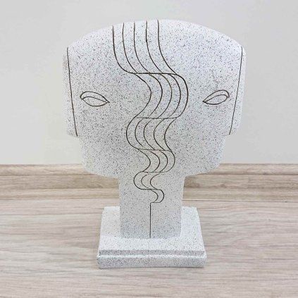 Dekorace Symmetric Face 28cm Kare