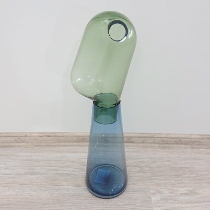 Barevná skleněná váza Skittle 49cm Kare