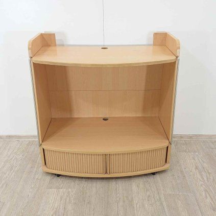 TV skříňka na kolečkách buk