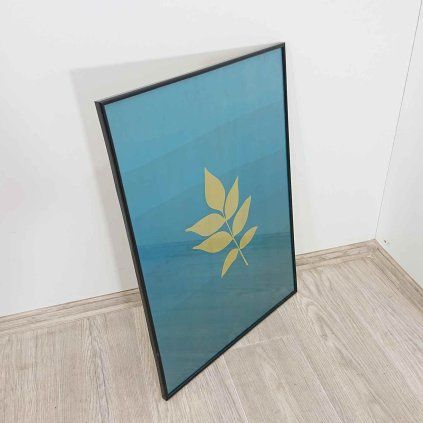 Zarámovaný obraz Žlutý list 71×51cm Kare