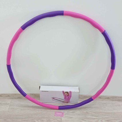 Masážní obruč Hula hop růžovo-fialová