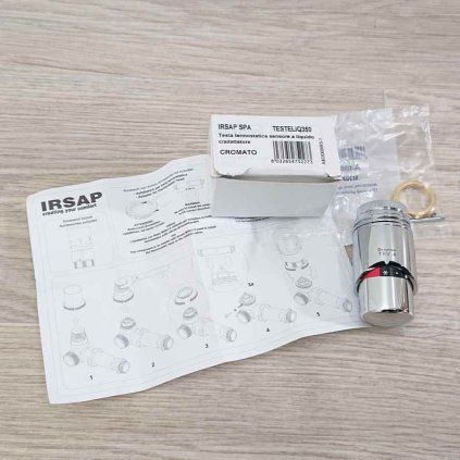 Termostatická hlavice Irsap Testeli Q350 chrom