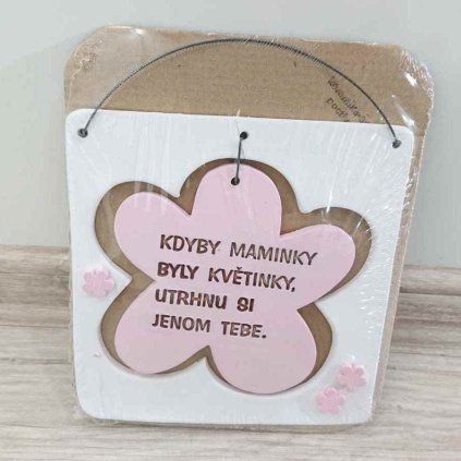 Keramická cedulka Kytka Maminka