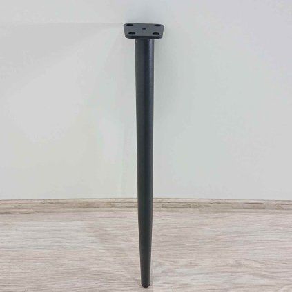 Černá kovová noha 71 cm