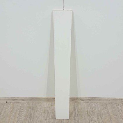 Bílá dřevěná deska 86x11 cm