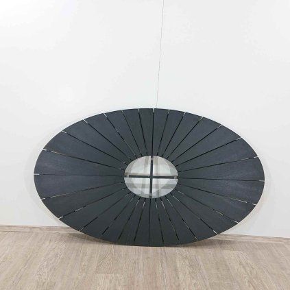 Černá stolová artwood deska pro zahradní stůl Bonami Selection Marienlist, 115 x 190 cm