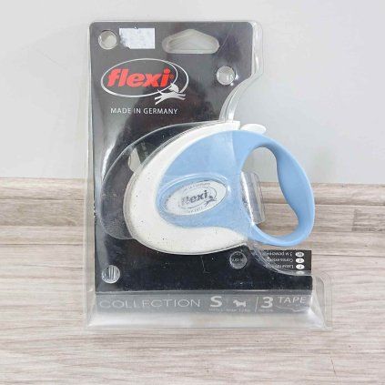 Vodítko FLEXI Collection S 3m/12kg bílá/modrá
