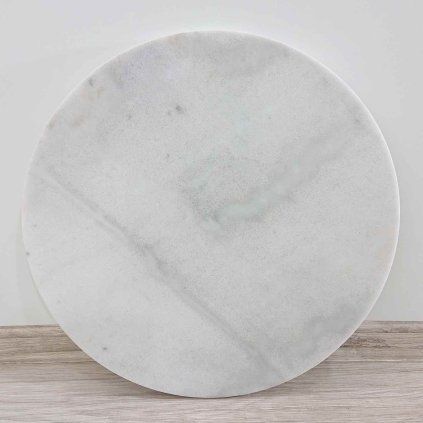 Mramorová deska pro odkládací stolek Kave Home Shefield, o 43 cm