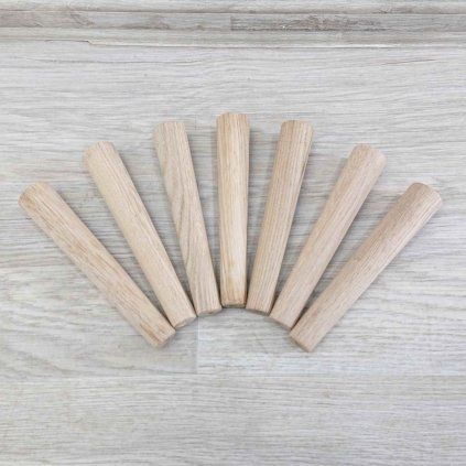 Kulatá dubová nábytková nožička 20 cm