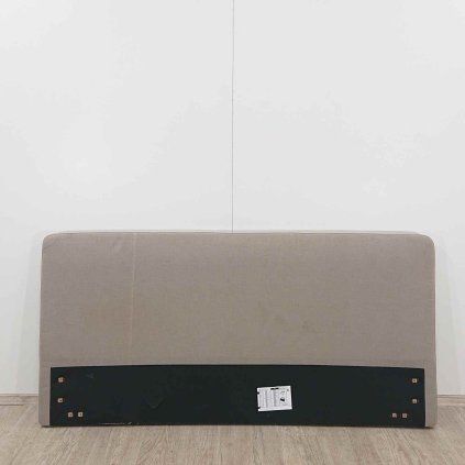 Šedobéžové čalouněné čelo postele Mattis 180x88 cm Meise Möbel