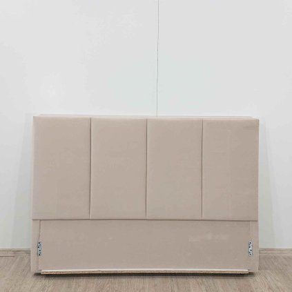 Béžové čalouněné čelo postele 150x105 cm Juniper Mazzini Beds