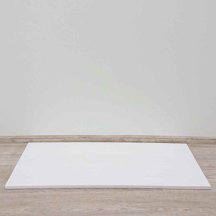 Bílá dřevěná police 80x35 cm