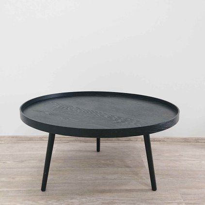 Černý konferenční stolek WOOOD Mesa, o 78 cm