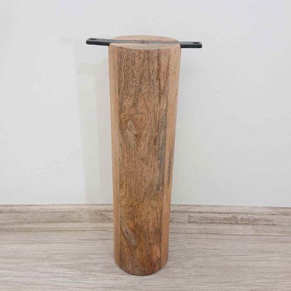 Dřevěná noha masiv mango 37 cm