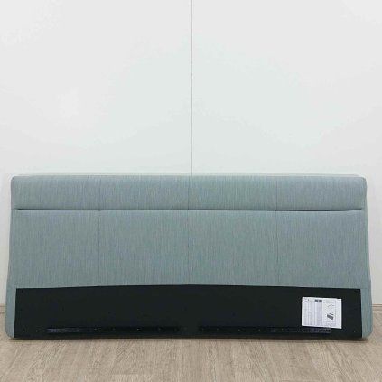 Šedomodré čalouněné čelo postele Lotte 198 cm Meise Möbel