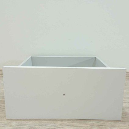 Bílý úložný šuplík 41 cm