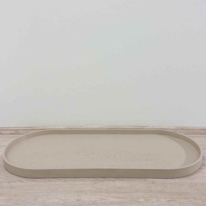 Béžová police / podnos 85 cm