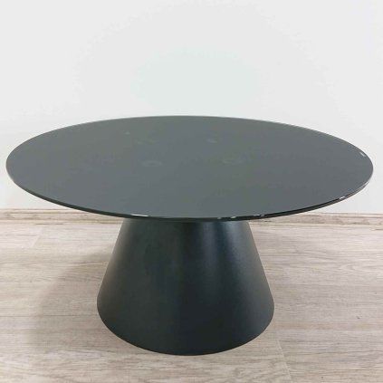 Černý konferenční stolek o 80 cm Wilshire Kave Home