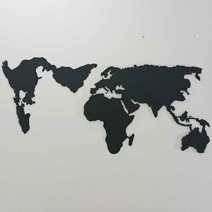Nástěnná mapa světa 120x60 cm Silhouette Bystag
