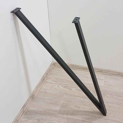 Černá kovová stolová noha 72 cm