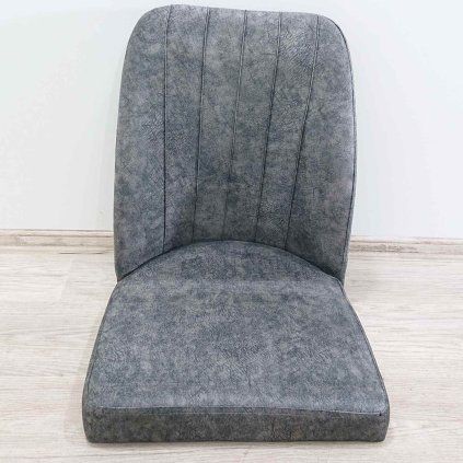 Šedý sedák k jídelní židli