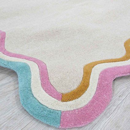 Ručně tkaný vlněný koberec 160x230 cm Leo Scallop Flair Rugs
