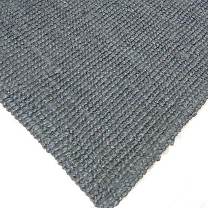 Černý jutový koberec Bouclé 190x280 cm Hanse Home