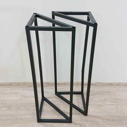 Černé kovové podnoží 80 cm set 2 ks