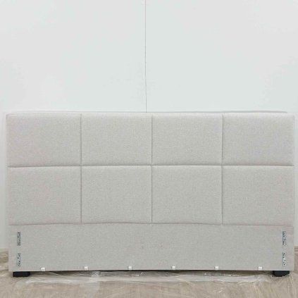 Béžové čalouněné čelo postele 195x111 cm