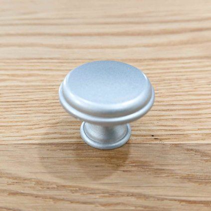 Nábytková úchytka stříbrná plast 3 cm