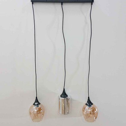 Černé závěsné svítidlo Aspa Candellux Lighting