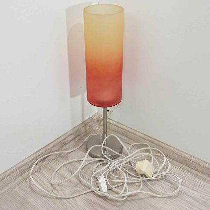 Oranžová stolní lampa 46 cm