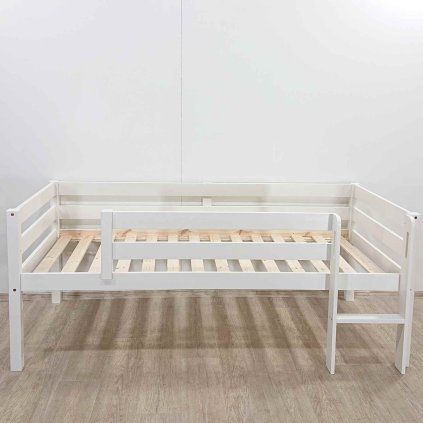 Bílá dětská dřevěná postel Pino 90x200 cm Vipack