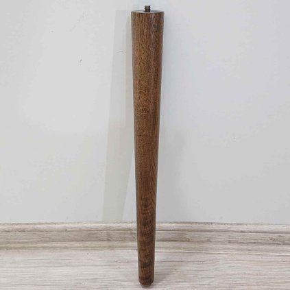 Tmavě hnědá nábytková noha 42,5 cm