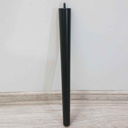 Černá nábytková noha 35 cm