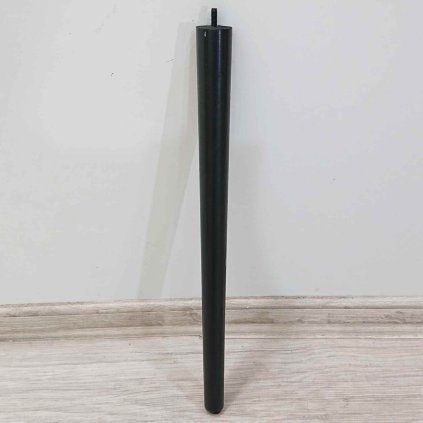 Černá nábytková noha 41 cm