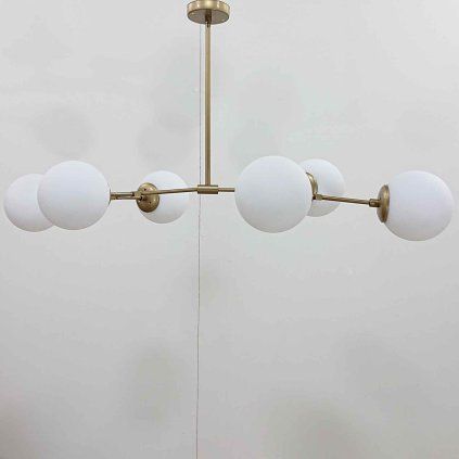 Zlaté závěsné svítidlo Damar Opviq lights