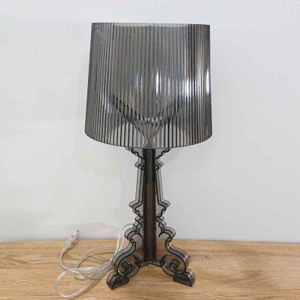 Stolní lampa transparentní plast