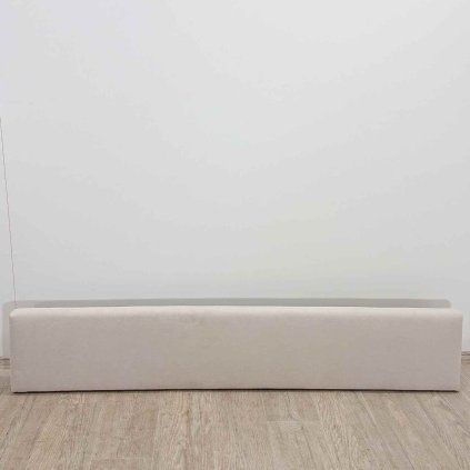 Krémové čalouněné čelo postele 178x32 cm