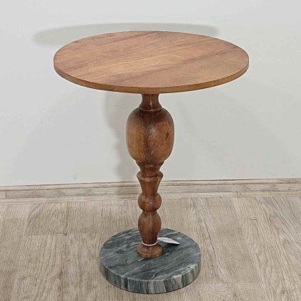 Kulatý odkládací stolek z mangového dřeva o 45 cm Pierre Bloomingville