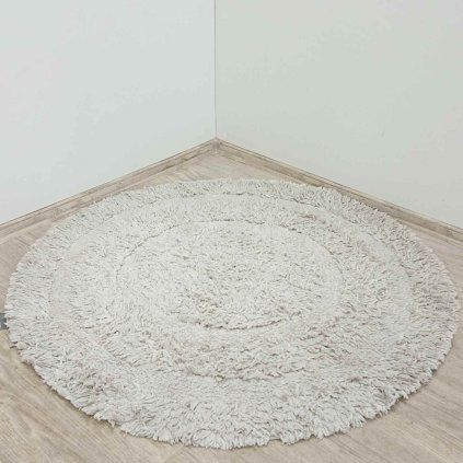 Bavlněný kulatý koberec Eligia o 120 cm Kave Home