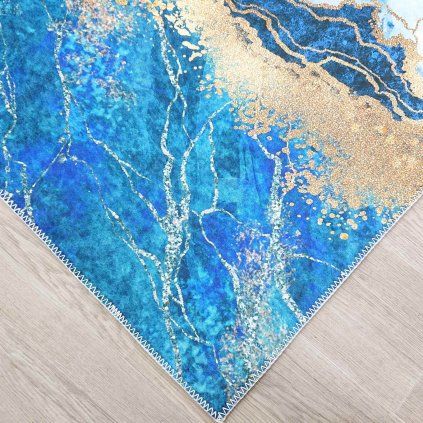 Modro-zlatý koberec Ocean Drive 120x180 cm Vitaus