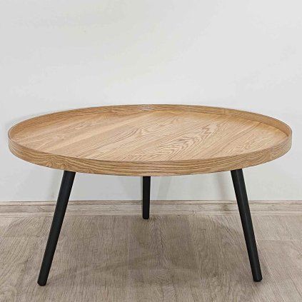 Béžovo-černý konferenční stolek Mesa, o 78 cm WOOOD