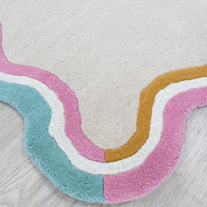 Ručně tkaný vlněný koberec 160x230 cm Leo Scallop Flair Rugs