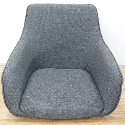 Tmavě šedý sedák k jídelní židli Alison Rowico