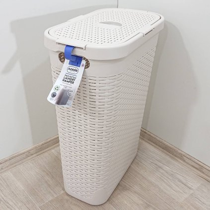 Béžový koš na prádlo 40l Hamper Addis