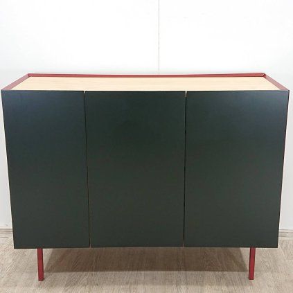 Červená komoda Arista 110x85 cm Teulat
