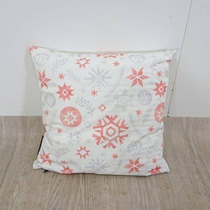 Vánoční polštář s bavlněným povlakem Butter Kings Snowflake Frost, 45 x 45 cm