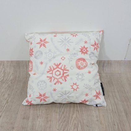 Vánoční polštář s bavlněným povlakem Butter Kings Snowflake Frost, 45 x 45 cm